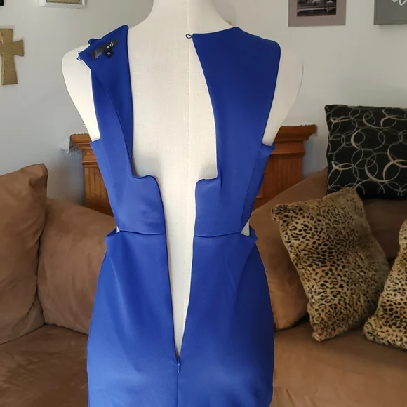 The á Cut Out Bodycon Cobalt Blue Short Dress Size S - Picture 7 of 7